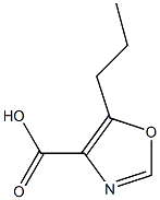 5-PROPYL-1,3-OXAZOLE-4-CARBOXYLIC ACID 结构式