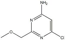 6-CHLORO-2-METHOXYMETHYL-PYRIMIDIN-4-YL-AMINE 结构式