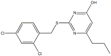 2-[(2,4-dichlorobenzyl)thio]-6-propylpyrimidin-4-ol 结构式