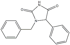 1-benzyl-5-phenylimidazolidine-2,4-dione 结构式