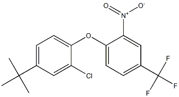 1-[4-(tert-butyl)-2-chlorophenoxy]-2-nitro-4-(trifluoromethyl)benzene 结构式