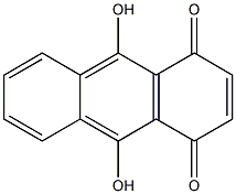 9,10-dihydroxy-1,4-dihydroanthracene-1,4-dione 结构式