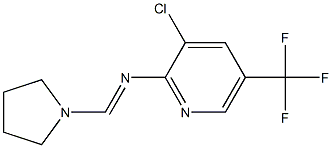 N2-tetrahydro-1H-pyrrol-1-ylmethylidene-3-chloro-5-(trifluoromethyl)pyridin-2-amine 结构式