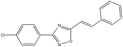 5-styryl-3-(4-chlorophenyl)-1,2,4-oxadiazole 结构式