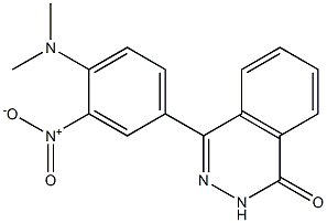 4-[4-(dimethylamino)-3-nitrophenyl]-1,2-dihydrophthalazin-1-one 结构式