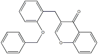 3-[2-(benzyloxy)benzyl]-4H-chromen-4-one 结构式