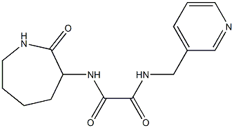 N1-(2-oxoazepan-3-yl)-N2-(3-pyridylmethyl)ethanediamide 结构式