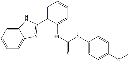 N-[2-(1H-benzo[d]imidazol-2-yl)phenyl]-N'-(4-methoxyphenyl)thiourea 结构式