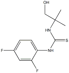 N-(2,4-difluorophenyl)-N'-(2-hydroxy-1,1-dimethylethyl)thiourea 结构式