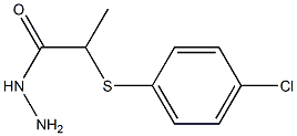 2-[(4-chlorophenyl)sulfanyl]propanohydrazide 结构式