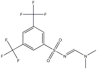 N1-[(dimethylamino)methylidene]-3,5-di(trifluoromethyl)benzene-1-sulfonamide 结构式