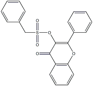 4-oxo-2-phenyl-4H-chromen-3-yl phenylmethanesulfonate 结构式