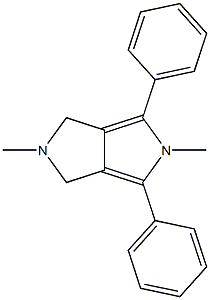 2,5-dimethyl-4,6-diphenyl-1,2,3,5-tetrahydropyrrolo[3,4-c]pyrrole 结构式