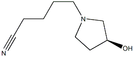 (S)-5-(3-hydroxypyrrolidin-1-yl)pentanenitrile 结构式