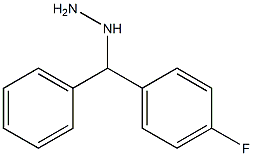 1-((4-fluorophenyl)(phenyl)methyl)hydrazine 结构式