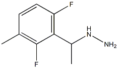 1-(1-(2,6-difluoro-3-methylphenyl)ethyl)hydrazine 结构式