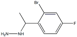 1-(1-(2-bromo-4-fluorophenyl)ethyl)hydrazine 结构式