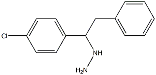 1-(1-(4-chlorophenyl)-2-phenylethyl)hydrazine 结构式