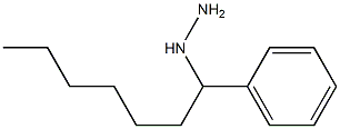 1-(1-phenylheptyl)hydrazine 结构式