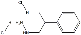 1-(2-phenylpropyl)hydrazine dihydrochloride 结构式