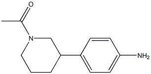 1-(3-(4-aminophenyl)piperidin-1-yl)ethanone 结构式