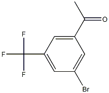 1-(3-bromo-5-(trifluoromethyl)phenyl)ethanone 结构式