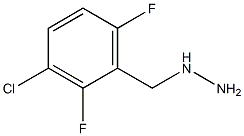 1-(3-chloro-2,6-difluorobenzyl)hydrazine 结构式