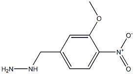 1-(3-methoxy-4-nitrobenzyl)hydrazine 结构式