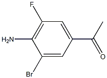 1-(4-Amino-3-bromo-5-fluoro-phenyl)-ethanone 结构式