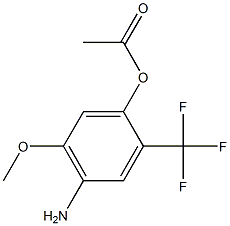 1-(4-Amino-5-methoxy-2-trifluoromethyl-phenyl)-acetic acid 结构式