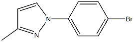 1-(4-bromophenyl)-3-methyl-1H-pyrazole 结构式