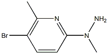 1-(5-bromo-6-methylpyridin-2-yl)-1-methylhydrazine 结构式