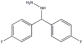 1-(bis(4-fluorophenyl)methyl)hydrazine 结构式