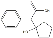 2-(1-HYDROXYCYCLOPENTYL)-2-PHENYLACETIC ACID 结构式