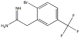 2-(2-bromo-5-(trifluoromethyl)phenyl)acetamidine 结构式