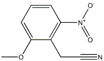 2-(2-methoxy-6-nitrophenyl)acetonitrile 结构式