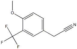 2-(3-(trifluoromethyl)-4-methoxyphenyl)acetonitrile 结构式