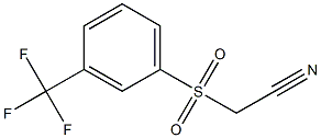 2-(3-(trifluoromethyl)phenylsulfonyl)acetonitrile 结构式