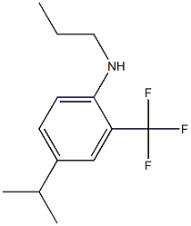2-(trifluoromethyl)-4-isopropyl-N-propylbenzenamine 结构式