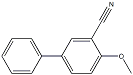 2-methoxy-5-phenyl-benzonitrile 结构式