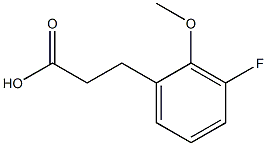 3-(3-fluoro-2-methoxyphenyl)propanoic acid 结构式