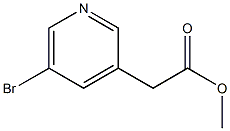 methyl 2-(5-bromopyridin-3-yl)acetate 结构式