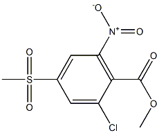 methyl 2-chloro-4-(methylsulfonyl)-6-nitrobenzoate 结构式