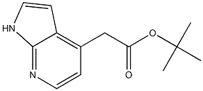tert-butyl 2-(1H-pyrrolo[2,3-b]pyridin-4-yl)acetate 结构式