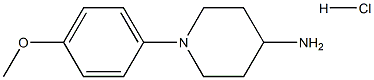 1-(4-methoxyphenyl)piperidin-4-amine hydrochloride 结构式