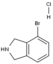 4-溴异二氢吲哚盐酸盐 结构式