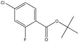 (tert-Butyl) 4-chloro-2-fluorobenzoate 结构式