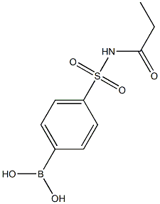 4-(Propionylsulphamoyl)benzeneboronic acid 结构式