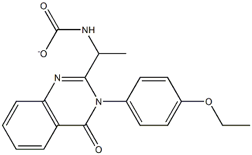 1-(3-(4-Ethoxyphenyl)-4-Oxo-3,4-Dihydroquinazolin-2-Yl)Ethylcarbamate 结构式