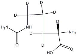 L-Citrulline-2,3,3,4,4,5,5-D7 结构式